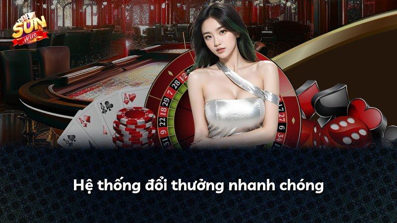 Hệ thống đổi thưởng nhanh chóng